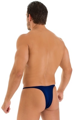 Sunseeker Micro Pouch Half Back Bikini in Navy Blue, Rear View