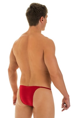 Sunseeker2 Tanning Swimsuit in ThinSKINZ Red, Rear View