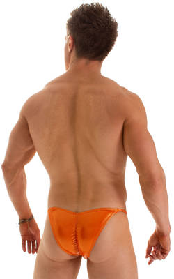 Micro Pouch - Puckered Back - Rio Bikini in Ice Karma Atomic Tangerine, Rear View
