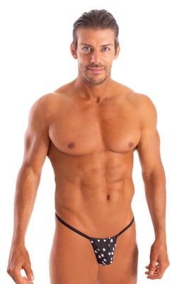 Mens Micro Adjustable G String Swimsuit in Super ThinSKINZ Night Sky 1