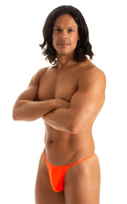 mens y back thong swimsuit g string bikini skinz swimwear in Blazing Orange
