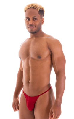 mens sexy g string swimsuit micro thong swimwear in Ruby Red