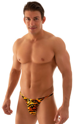 mens best seller sexy bikini swimsuit skinz swimwear in sheer wild tiger