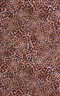 brown tan black cheeta animal print light weight slinky and silky stretch swimwear fabric