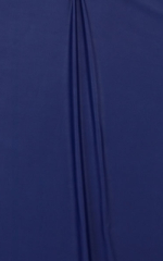 High Cut - Half Back - Scrunchie Swimsuit Bottom in Wet Look Navy Blue Fabric