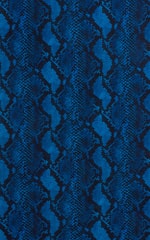 G String Bikini in Super ThinSkinz Blue Serpent Fabric