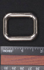 One Three Quarter Inch Silver Rounded Rectangle connector 1