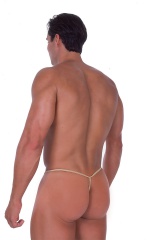 Adjustable - Large Pouch - G String Thong Swimsuit, Rear View