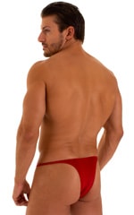 Sunseeker Micro Pouch Half Back Bikini in ThinSKINZ Red, Rear View