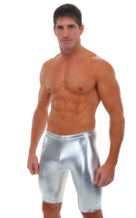 Competition Swim-Dive Jammers in Liquid Silver 3