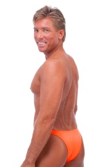 Rio Tanning Bikini Swimsuit in Neon Orange, Rear View