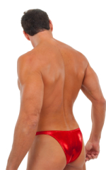 Cutaway - Half Back - Bikini Bathing Suit v2 in Volcano Red, Rear View