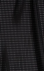 semi sheer black peep show nylon lycra stretch mesh fabric
