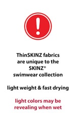 Micro Low Square Cut Swim Trunks in Semi Sheer ThinSkinz Neon Coral 19.9