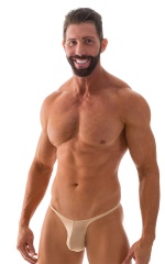 Sunseeker Micro Pouch Half Back Bikini in ThinSKINZ Nude, Front View