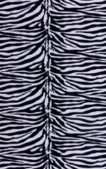 Brazilian Pucker Butt Bikini Bottom in Mini Zebra Fabric