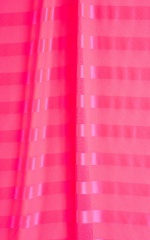 Micro Mini Skirt in Semi Sheer Fuchsia Satin Stripe and Mesh Fabric