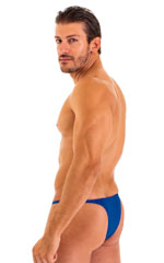 Sunseeker Micro Pouch Half Back Bikini in ThinSkinz Royal Blue, Rear View