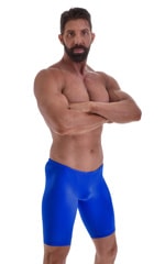 Swim-Dive Competition Watersports Shorts in Wet Look Royal Blue 5