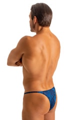 Sunseeker Micro Pouch Half Back Bikini in Super ThinSKINZ Blue Serpent 5