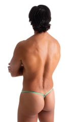 Mens Micro Pouch G String Swimsuit in ThinSKINZ Mint 2