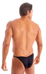 Micro Pouch - Puckered Back - Rio Bikini in Black, Rear View