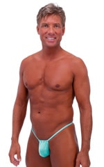 mens swimwear best seller 2022 trending aquamarine g string swimsuit