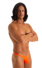 Mens Micro Pouch Swimsuit Thong  in Blazing Orange 8