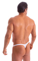 Stuffit Pouch Thong in Super ThinSKINZ Semi Sheer White 6