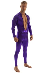 Full Bodysuit Zentai Lycra Spandex Suit for men in Mystique Eggplant Purple .5