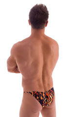 Micro Pouch - Puckered Back - Rio Bikini in Super Thin Skinz Wild Tiger 2