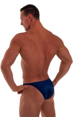Posing Suit - Competition Bikini Cut in Navy Blue, Rear Alternative