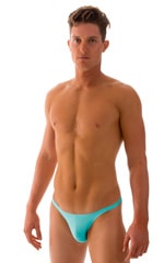 Fitted Bikini Bathing Suit in Aquamarine, Front Alternative