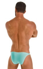 Fitted Bikini Bathing Suit in Aquamarine, Rear View