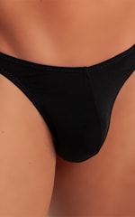 T Back Thong Swimsuit in Black 3