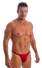 T Back Thong Swimsuit in Ruby Red 3