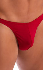 T Back Thong Swimsuit in Ruby Red 4