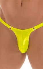 Quick Release Thong - Bravura Pouch in Ice Karma Giallo, Front Alternative