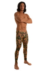 Mens Low Rise Leggings Tights in Camouflage 1