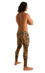Mens Low Rise Leggings Tights in Camouflage 2