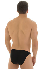 Fitted Bikini Bathing Suit in Super ThinSKINZ Black, Rear View
