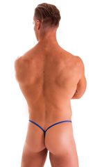 Y Back G String Thong in Imperial Blue 2
