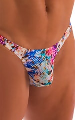 Stuffit Pouch Thong in Rainbow Reptile, Front Alternative