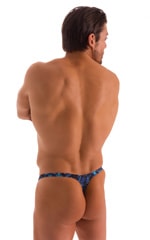 Stuffit Pouch Thong in Super ThinSKINZ Dark Water, Rear View