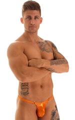 Quick Release Thong - Bravura Pouch in Ice Karma Atomic Tangerine, Front View