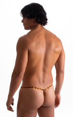 G String Swimsuit - Adjustable Pouch in Golden Leopard 9