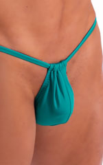 G String Swimsuit - Adjustable Pouch in Deep Jade 5