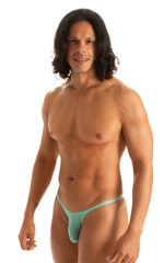 Mens Micro String Bikini Swimsuit in ThinSkinz Mint 4