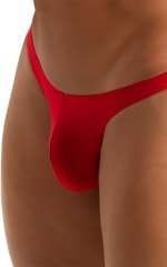 Fitted Pouch Puckered Back Bikini in Ruby Red 6