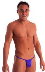 G String Swimsuit - Adjustable Pouch in Royal Purple 5